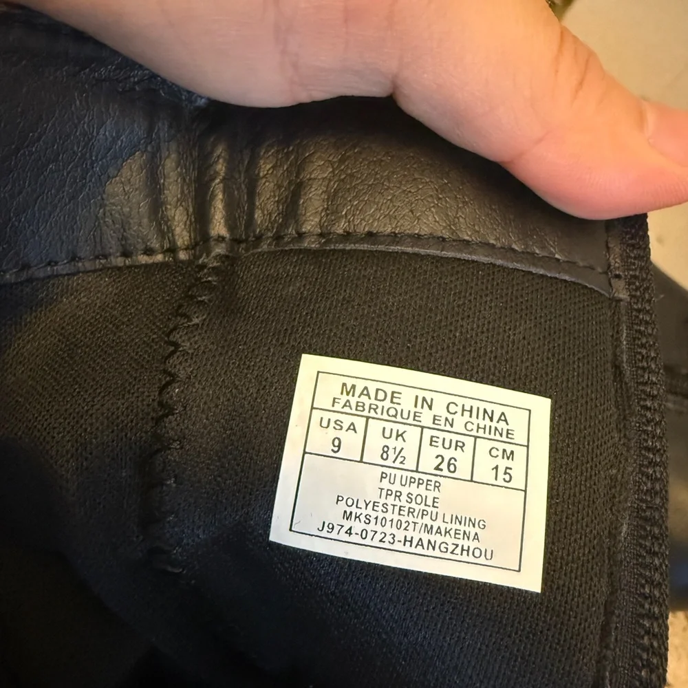 Michael Kors Two-Tone Black and Brown Boots - Picture 6 of 6